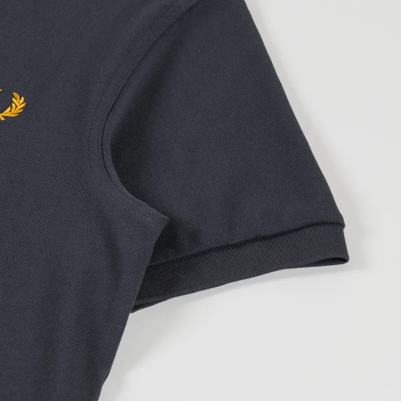 Fred Perry Plain Shirt Anchor Grey Golden-5