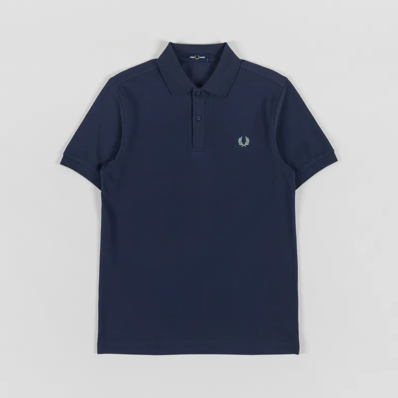 Fred Perry Plain Shirt Dark Airforce Seagrass