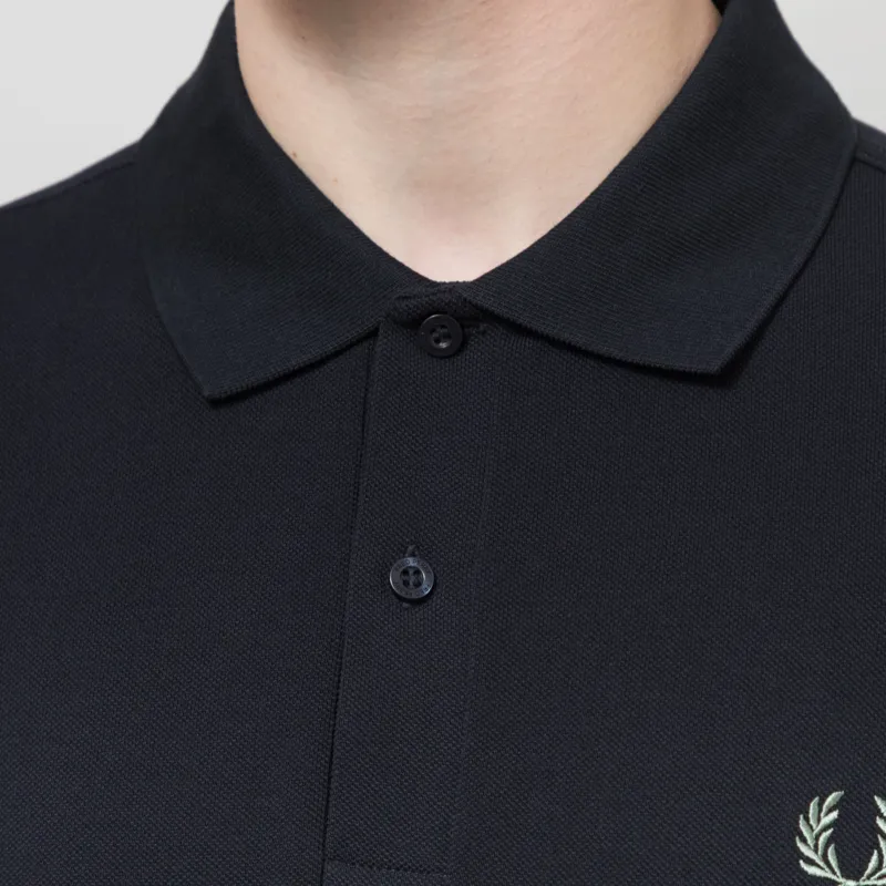 Fred Perry Plain Shirt Navy Seagrass-4