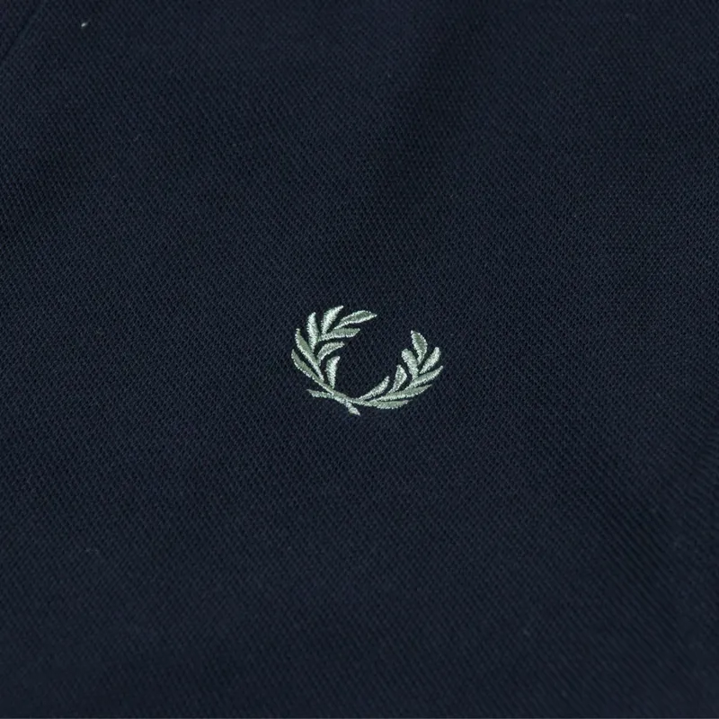 Fred Perry Plain Shirt Navy Seagrass-3