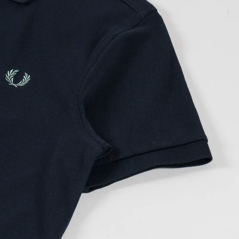 Fred Perry Plain Shirt Navy Seagrass-4