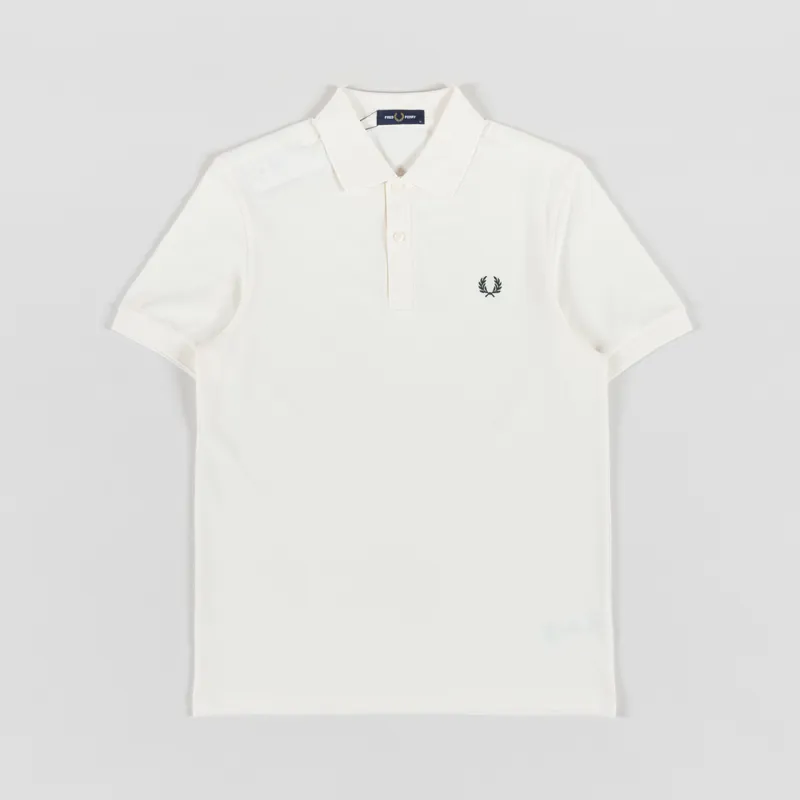 Fred Perry Plain Shirt Ecru Night Green