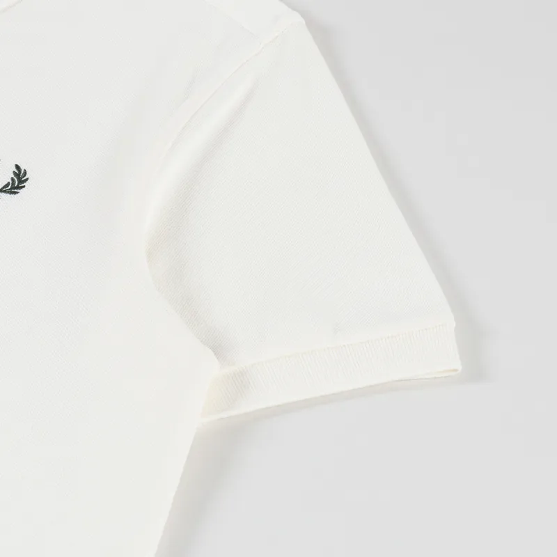 Fred Perry Plain Shirt Ecru Night Green-3