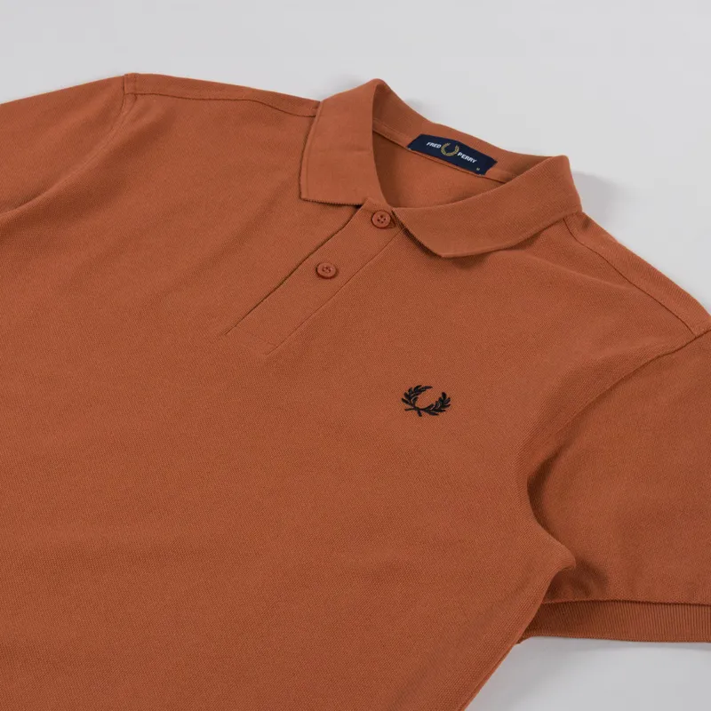 Fred Perry Plain Shirt Marmalade Black-1