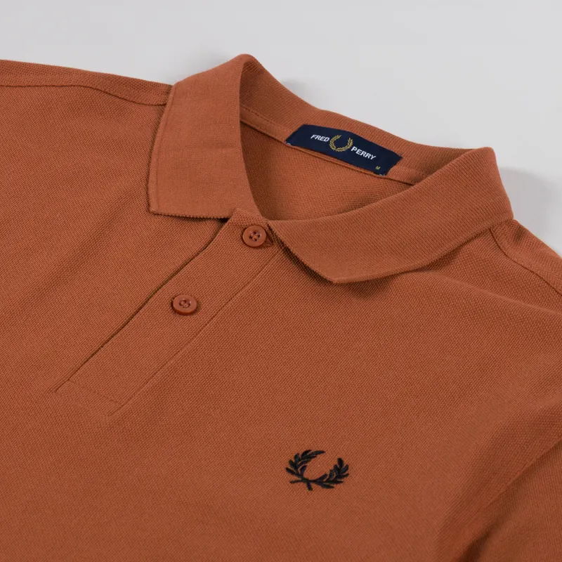 Fred Perry Plain Shirt Marmalade Black-2