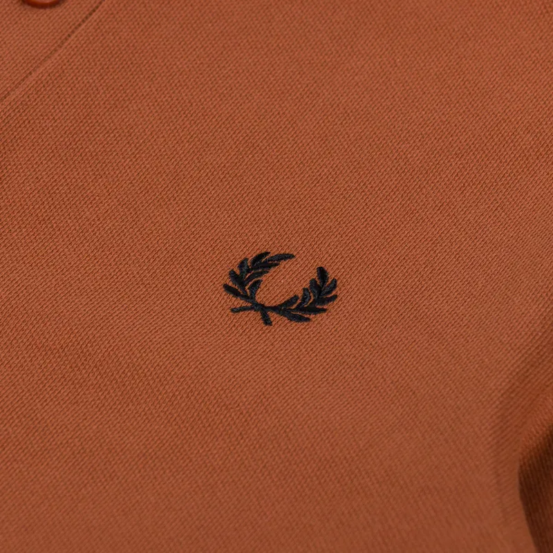 Fred Perry Plain Shirt Marmalade Black-3