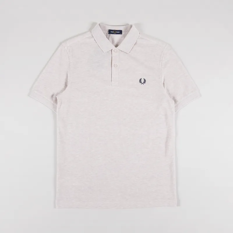 Fred Perry Plain Shirt Porridge Marl Anchor Grey