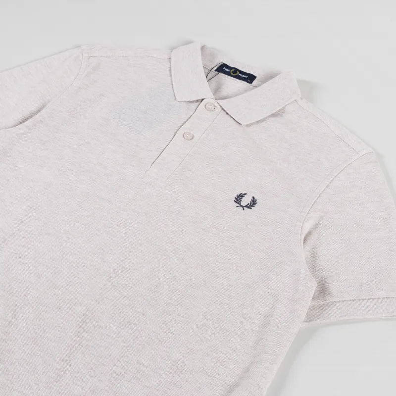 Fred Perry Plain Shirt Porridge Marl Anchor Grey-1