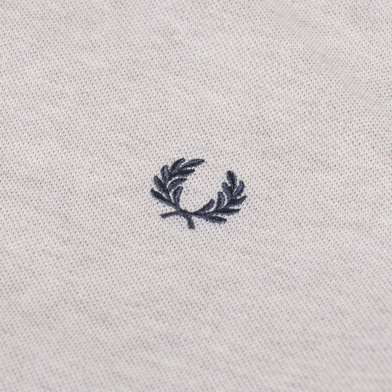 Fred Perry Plain Shirt Porridge Marl Anchor Grey-2