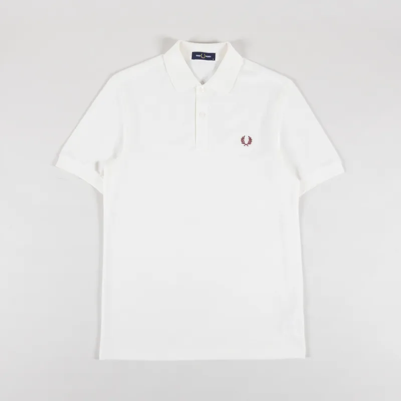 Fred Perry Plain Shirt Light Ecru Cinnamon