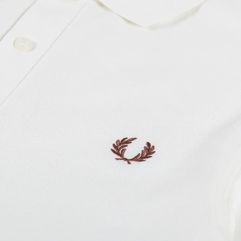 Fred Perry Plain Shirt Light Ecru Cinnamon-3