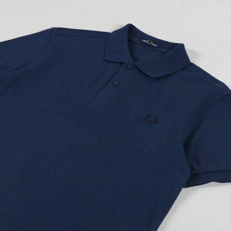 Fred Perry Plain Shirt Tennis Blue Navy-1