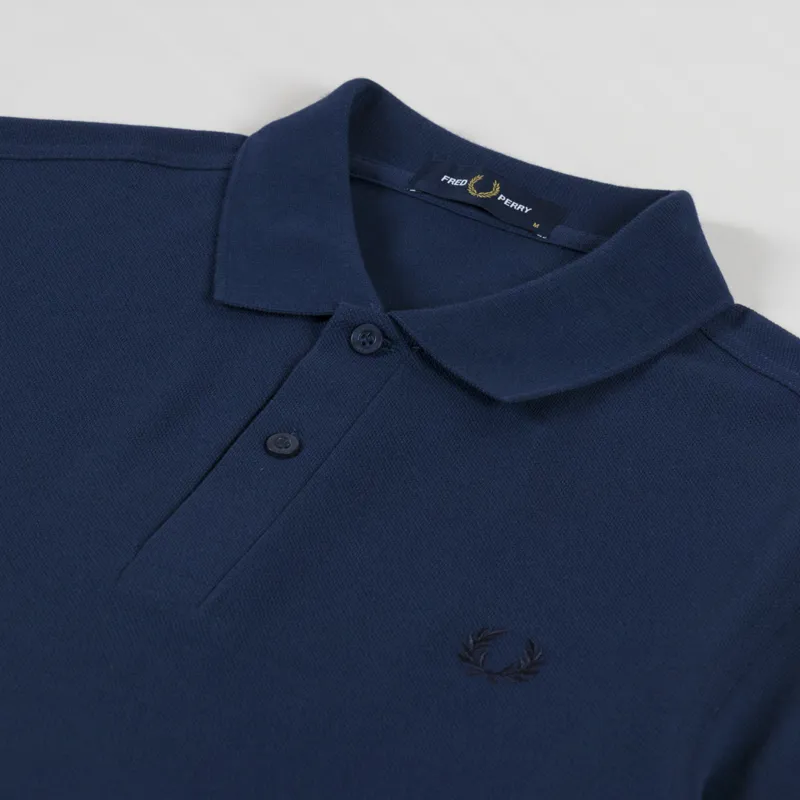 Fred Perry Plain Shirt Tennis Blue Navy-2