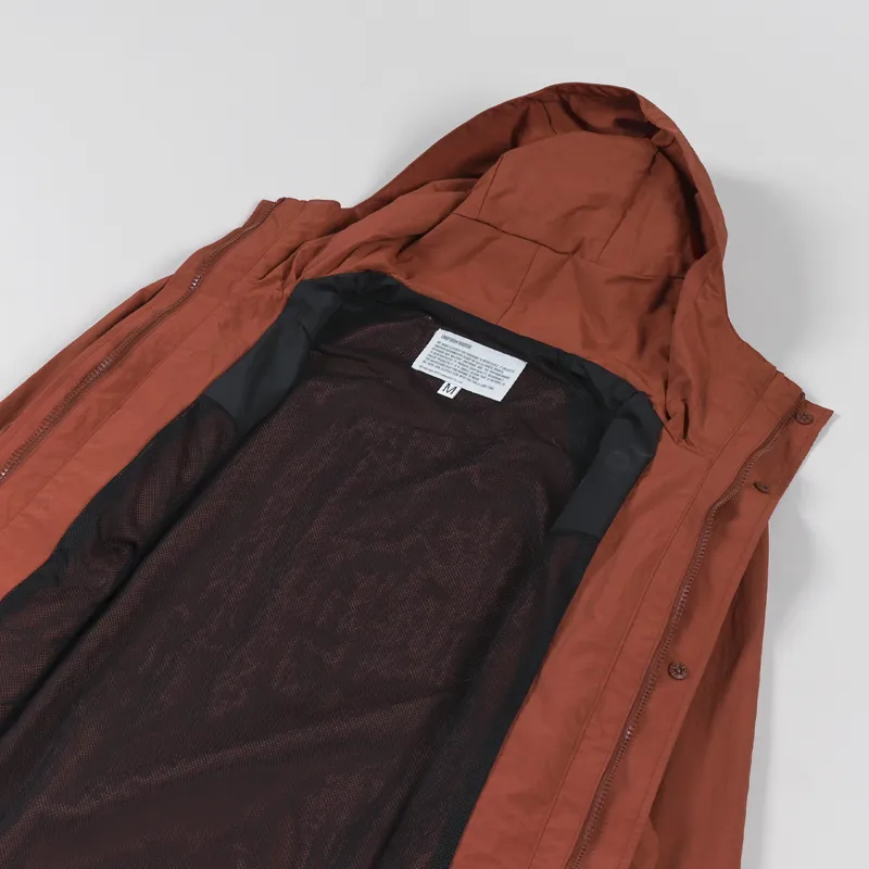 Uniform Bridge M70 Hooded Parka Dark Orange-4