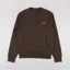 Fred Perry Crew Neck Sweatshirt Burnt Tobacco Stockport Blue