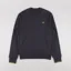 Fred Perry Crew Neck Sweatshirt Grey Tennis Ball Yellow