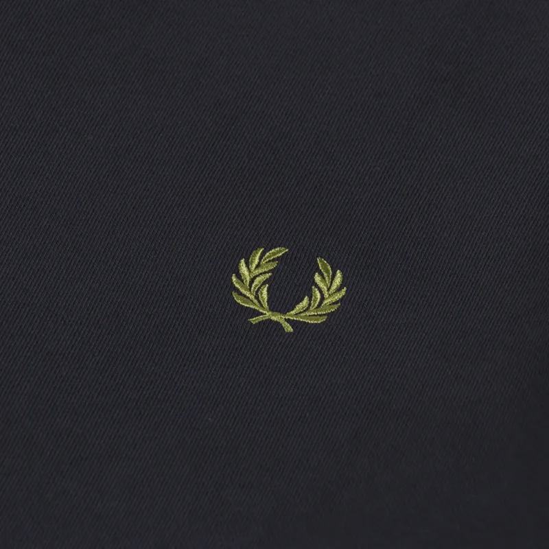 Fred Perry Crew Neck Sweatshirt Grey Tennis Ball Yellow-5