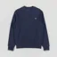 Fred Perry Crew Neck Sweatshirt Dark Airforce Ecru Seagrass