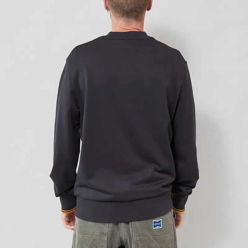 Fred Perry Crew Neck Sweatshirt Anchor Grey Golden-2