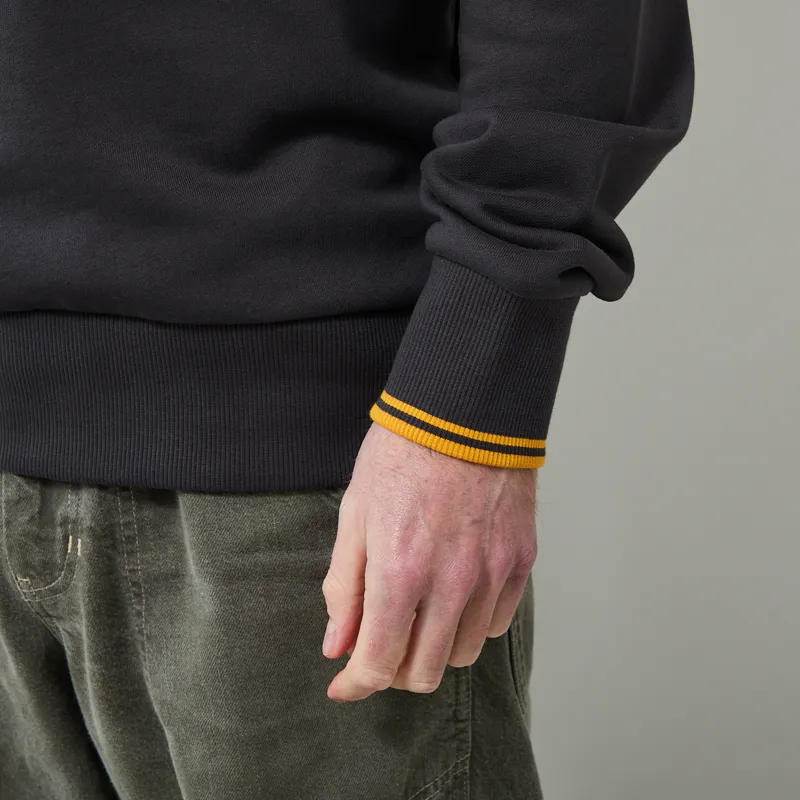 Fred Perry Crew Neck Sweatshirt Anchor Grey Golden-7