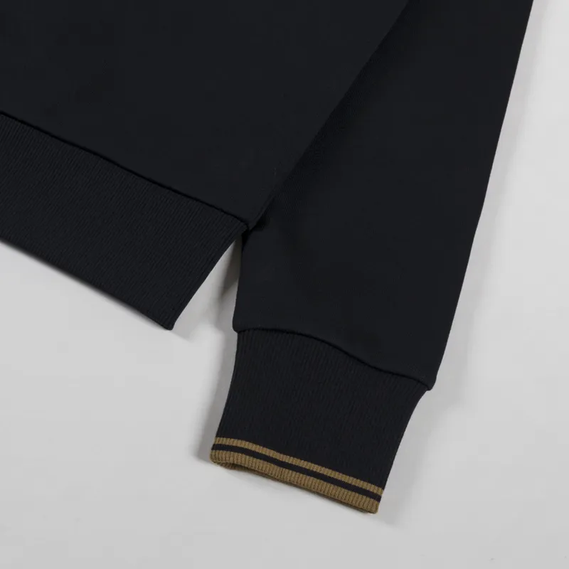 Fred Perry Crew Neck Sweatshirt Black Shaded Stone-7