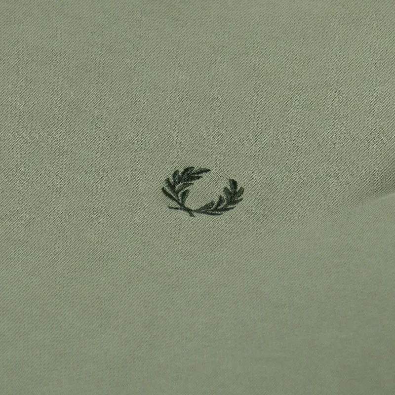 Fred Perry Crew Neck Sweatshirt Olive Mint-4