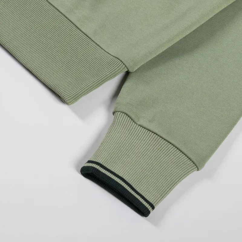 Fred Perry Crew Neck Sweatshirt Olive Mint-6