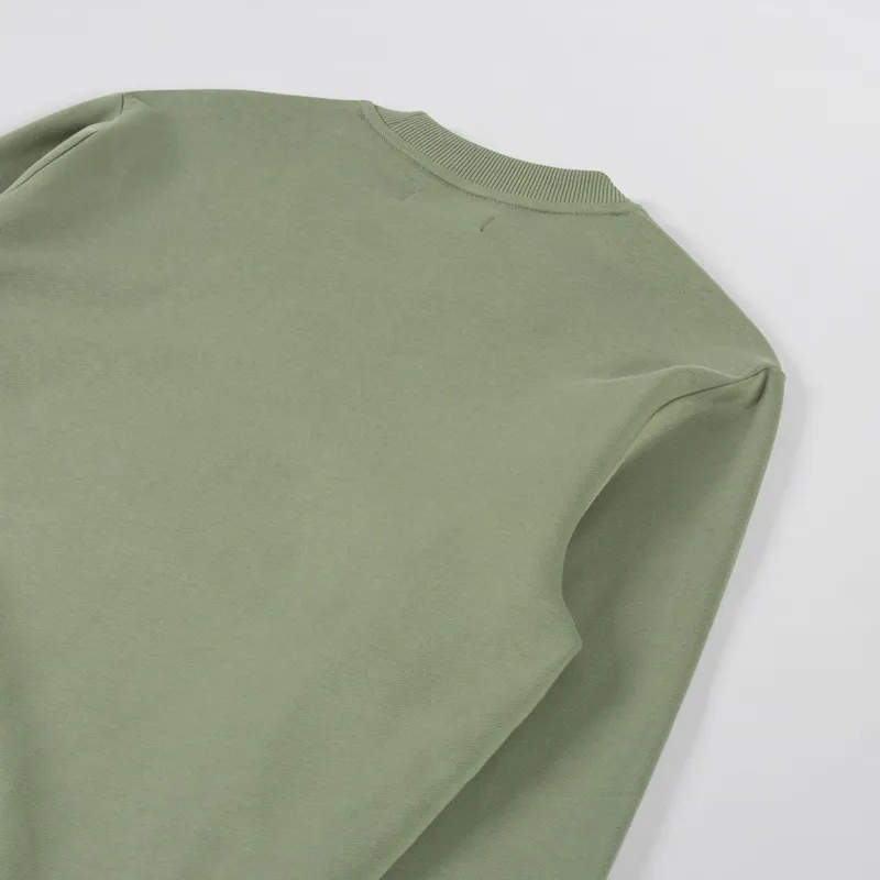 Fred Perry Crew Neck Sweatshirt Olive Mint-3