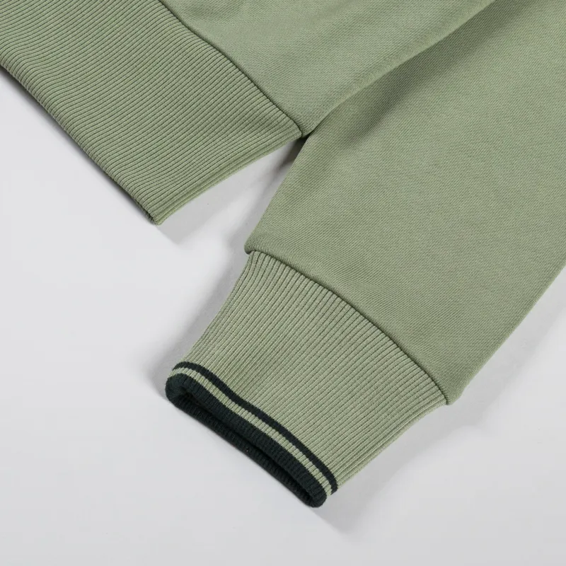 Fred Perry Crew Neck Sweatshirt Olive Mint-5