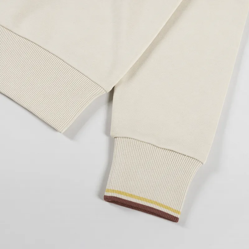 Fred Perry Crew Neck Sweatshirt Oatmeal Whisky Brown-5