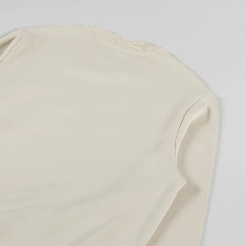 Fred Perry Crew Neck Sweatshirt Oatmeal Whisky Brown-3