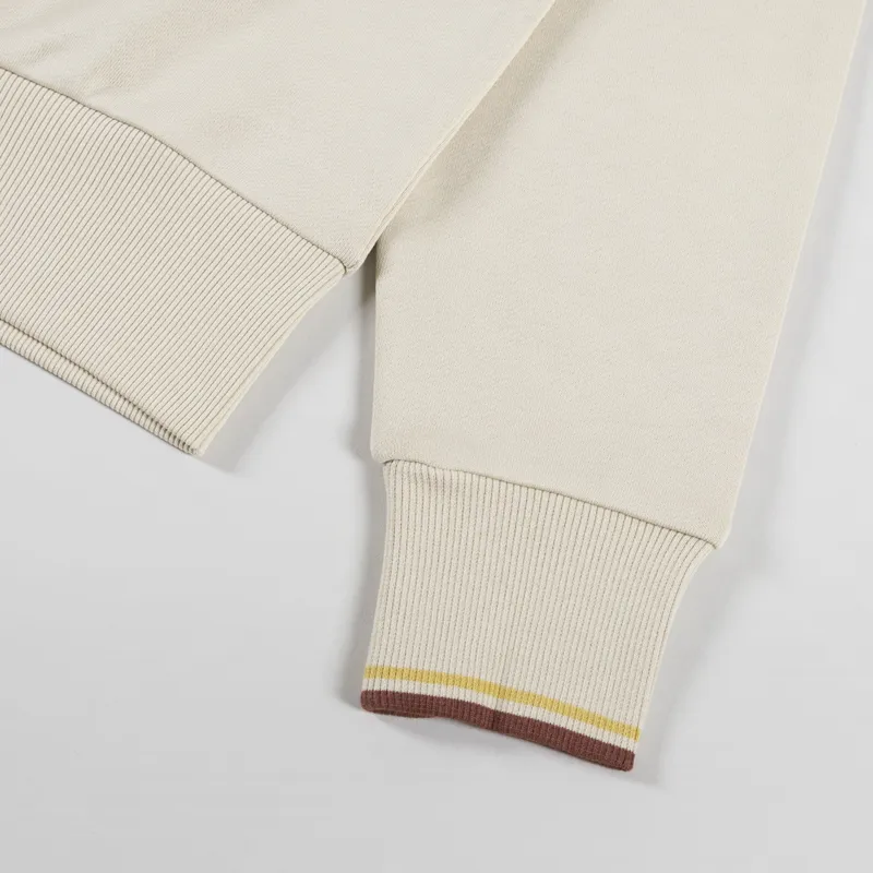Fred Perry Crew Neck Sweatshirt Oatmeal Whisky Brown-6