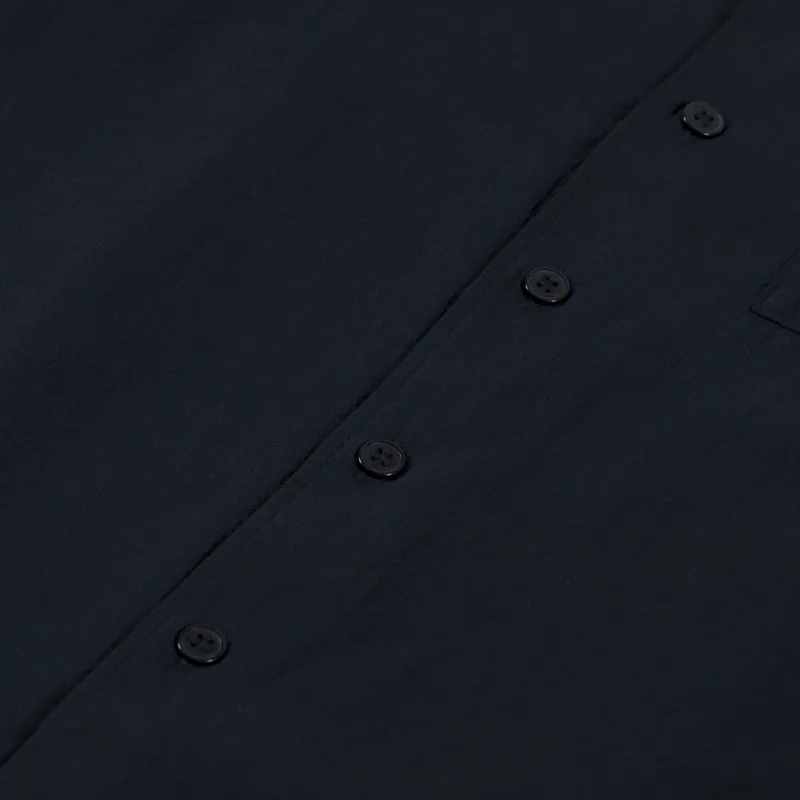 Fred Perry Lightweight Texture Revere Collar Shirt Navy-4