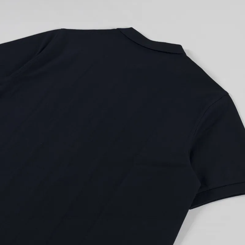 Fred Perry Ombre Zip Through Polo Shirt Navy-3