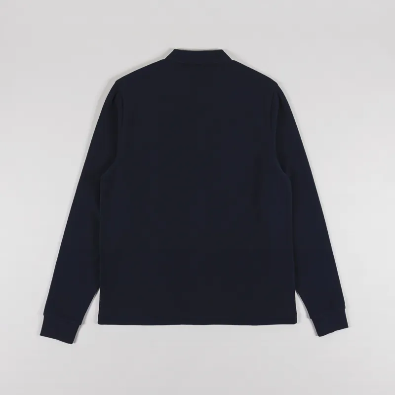 ■FRED PERRY■ Sharp Ombre Stripe Long Sleeve Polo Shirt Nav Fred Perry Ombre Stripe Long Sleeve Polo Shirt - M8685-608