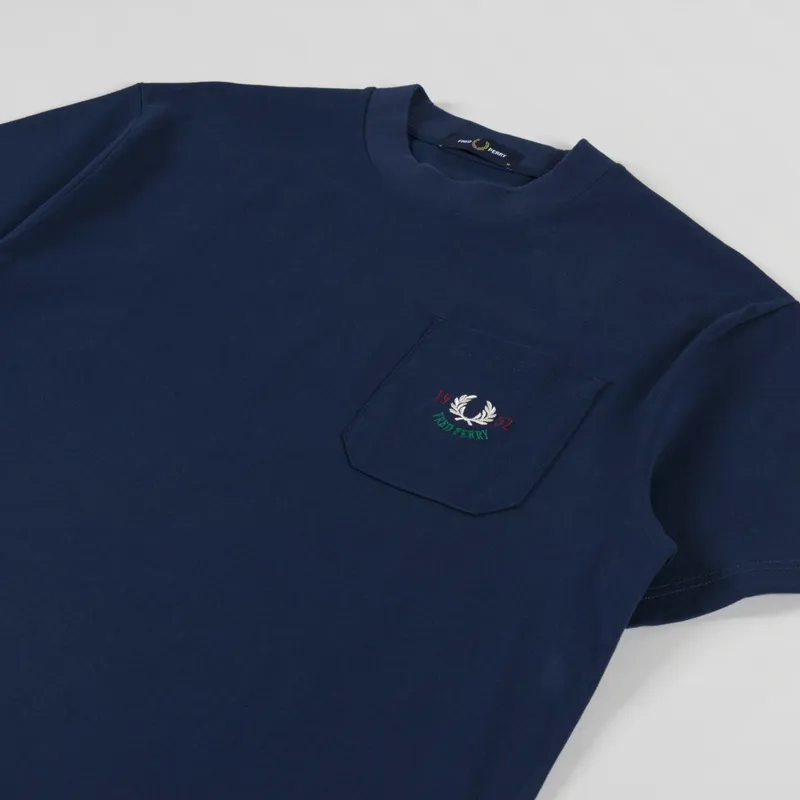 Fred Perry Relaxed 1952 T Shirt Tennis Blue-1