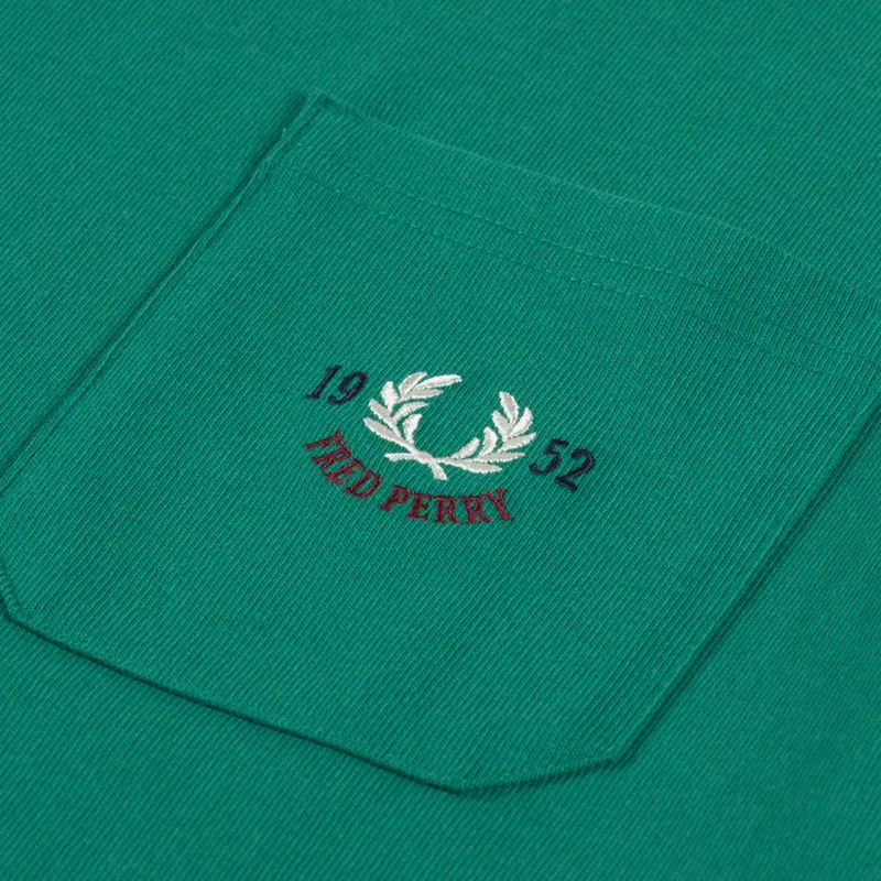 Fred Perry Relaxed 1952 T Shirt Label Green-2