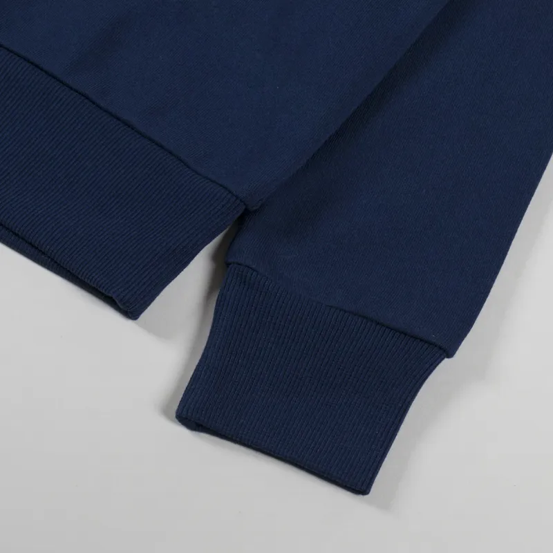 Fred Perry Embroidered Half Zip Tennis Blue-7