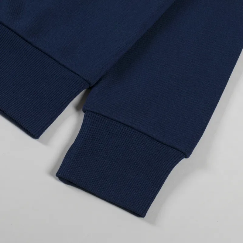 Fred Perry Embroidered Half Zip Tennis Blue-8