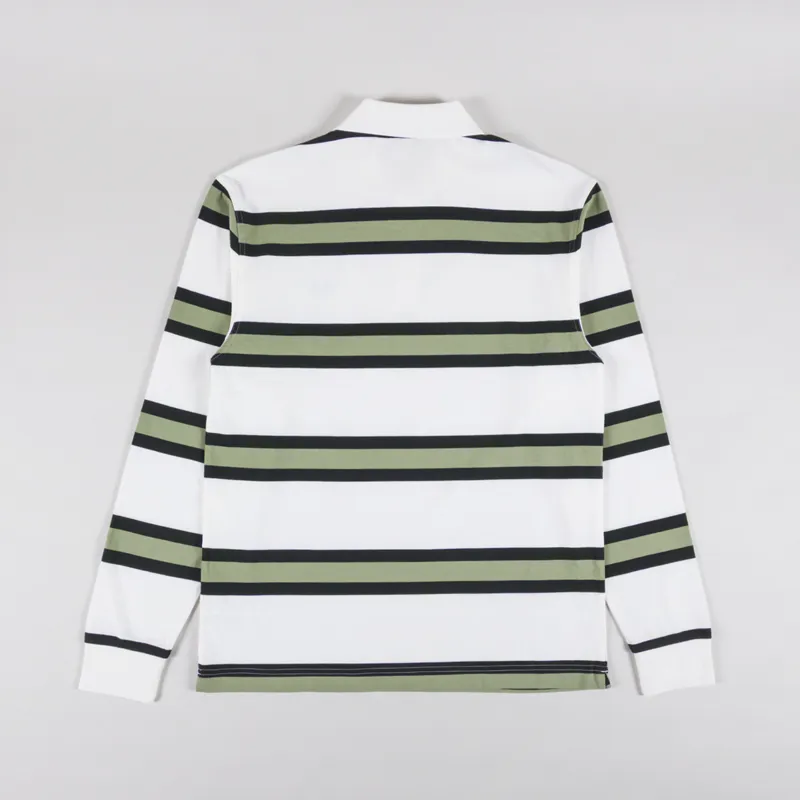 Fred Perry Jersey Stripe Polo Shirt Light Ecru-1