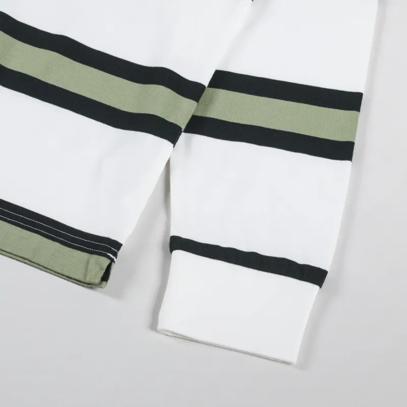 Fred Perry Jersey Stripe Polo Shirt Light Ecru-6