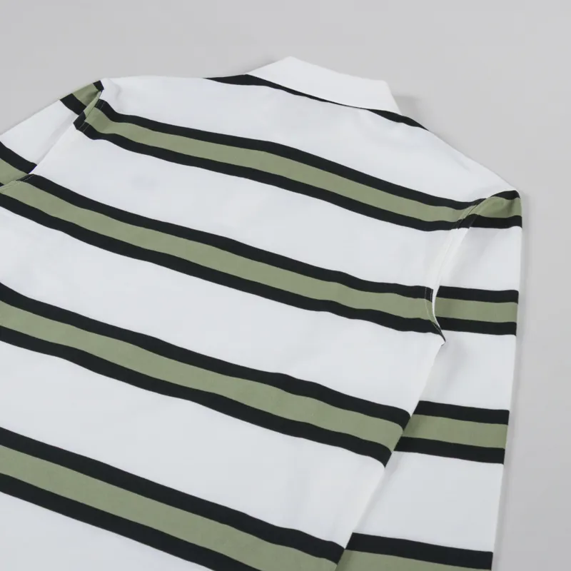Fred Perry Jersey Stripe Polo Shirt Light Ecru-3