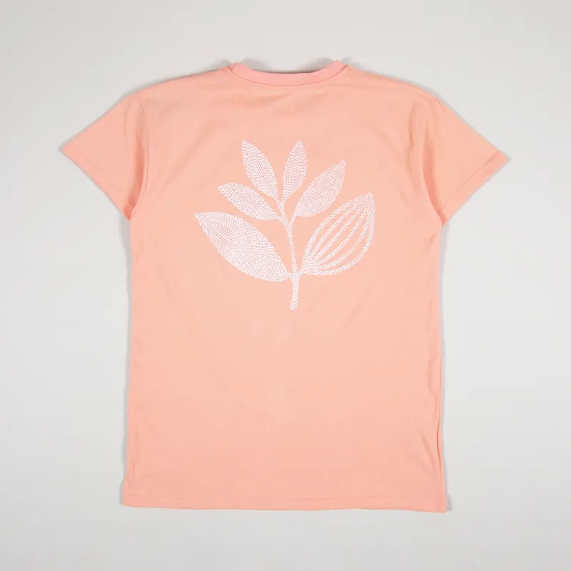 Magenta Points Plant T Shirt Salmon