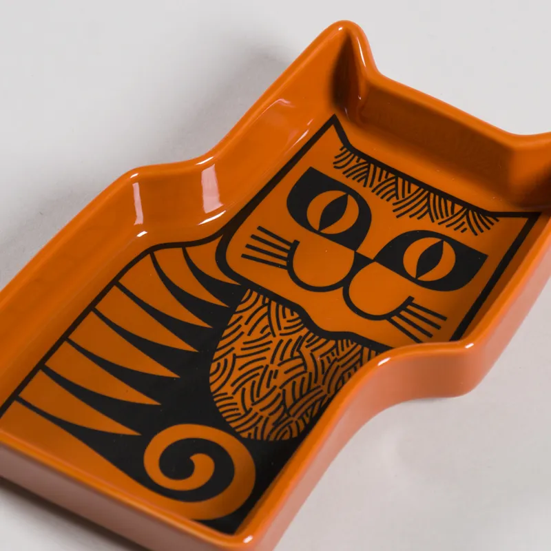 Magpie x Hornsea Cat Trinket Dish Orange-2