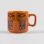 Magpie x Hornsea Cat Mug Orange