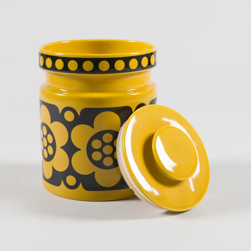 Magpie x Hornsea Jumbo Jar Yellow Geo Flower-1