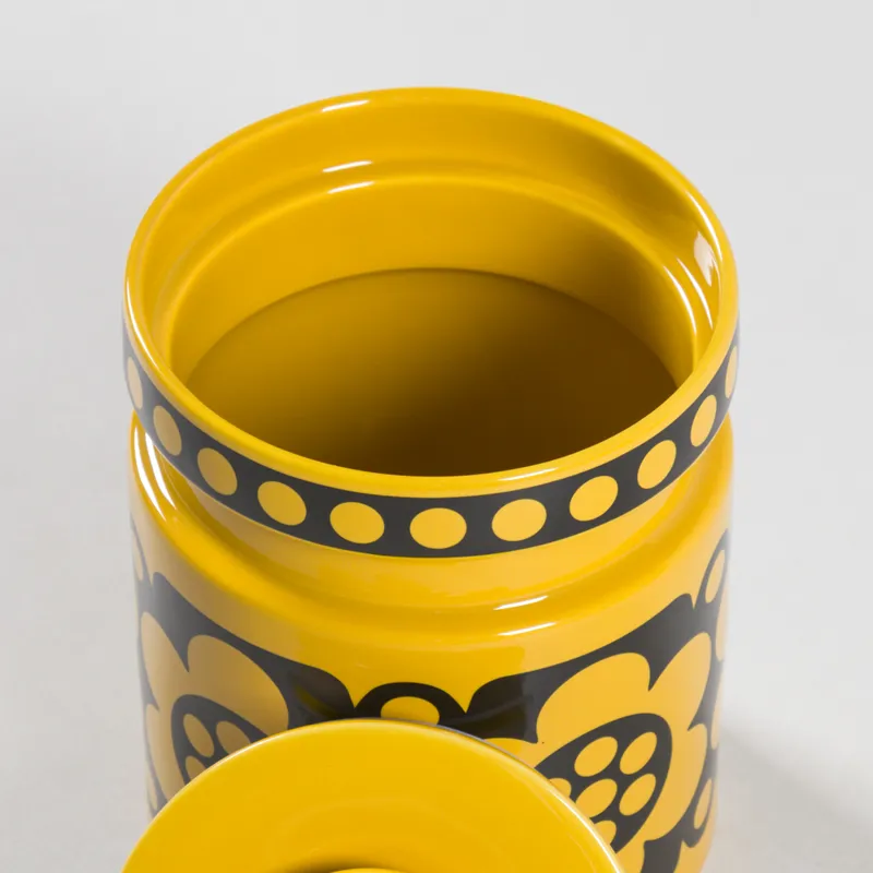 Magpie x Hornsea Jumbo Jar Yellow Geo Flower-3