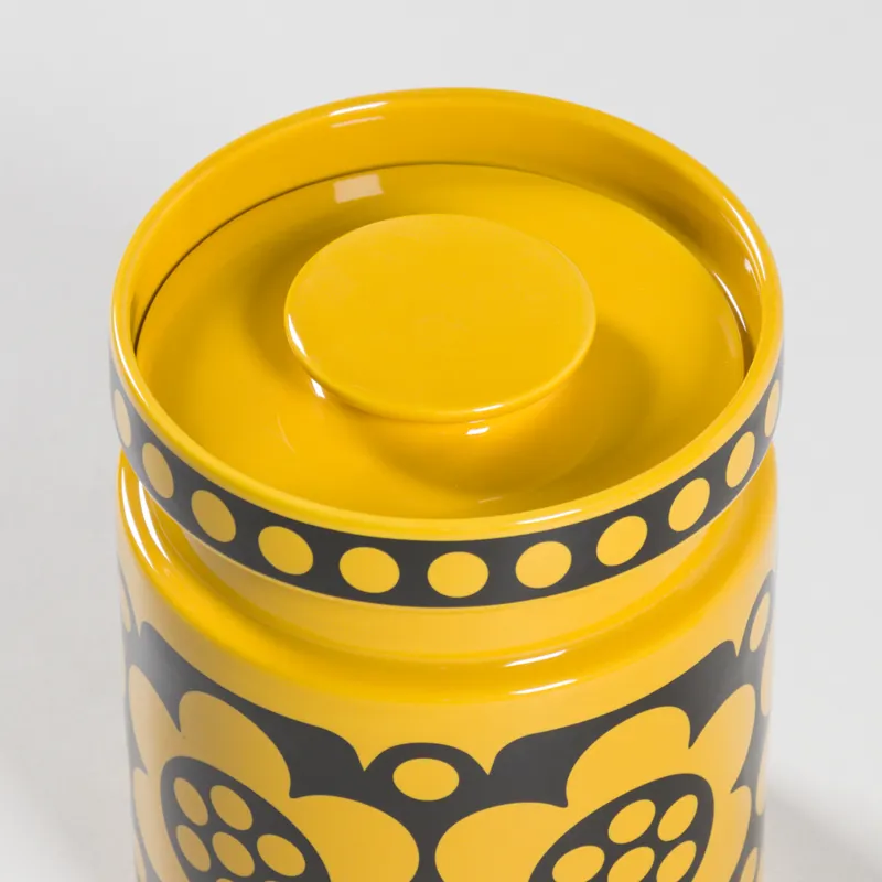 Magpie x Hornsea Jumbo Jar Yellow Geo Flower-2