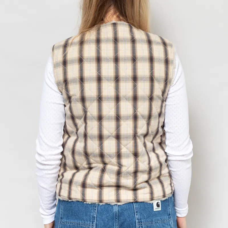 Maison Anana Womens Alica Reversible Gilet Beige-4