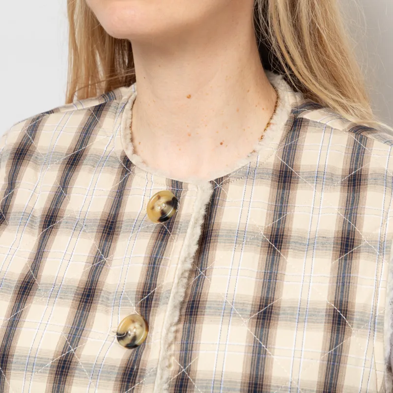 Maison Anana Womens Alica Reversible Gilet Beige-7